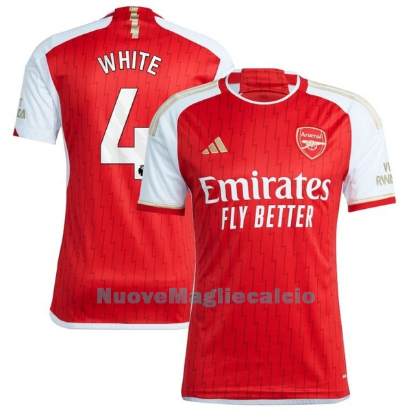 Maglia Arsenal White 4 Uomo Primo 2023/24