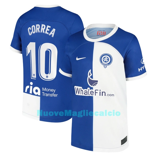 Maglia Atlético Madrid Correa 10 Uomo Secondo 2023/24