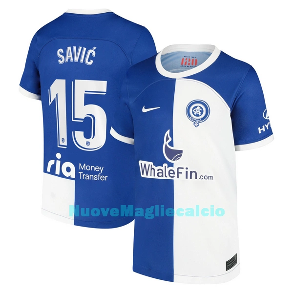 Maglia Atlético Madrid Savic 15 Uomo Secondo 2023/24