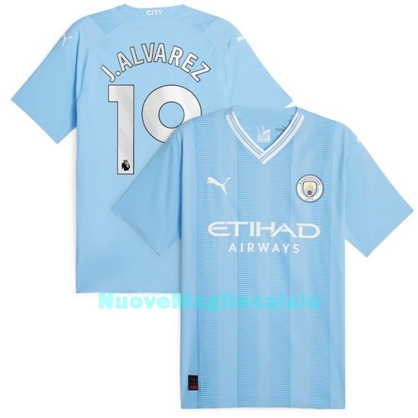 Maglia Manchester City J. Alvarez 19 Uomo Primo 2023/24