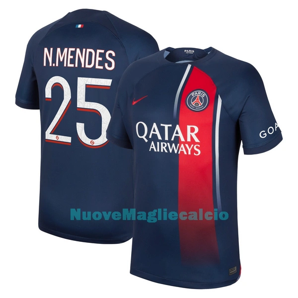 Maglia Paris Saint-Germain N.Mendes 25 Uomo Primo 2023/24