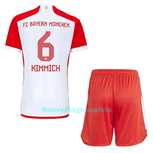 Completo calcio FC Bayern Monaco Joshua Kimmich 6 Bambino Primo 2023/24