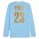 Maglia Manchester City Champions of Europe Uomo Primo 2023/24 Maniche Lunghe