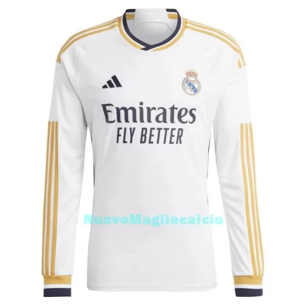 Maglia Real Madrid Uomo Primo 2023/24 Maniche Lunghe