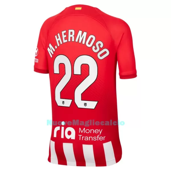 Completo calcio Atlético Madrid M.Hermoso 22 Bambino Primo 2023/24