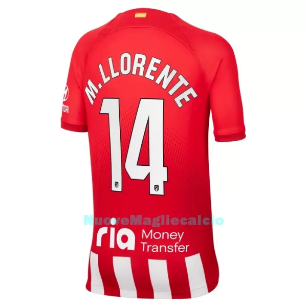 Completo calcio Atlético Madrid M. Llorente 14 Bambino Primo 2023/24