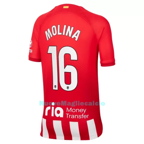 Completo calcio Atlético Madrid Molina 16 Bambino Primo 2023/24