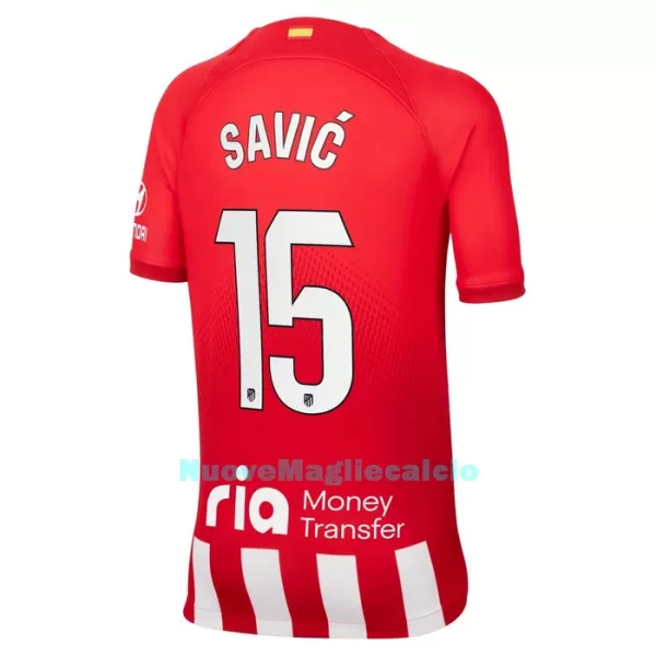 Completo calcio Atlético Madrid Savic 15 Bambino Primo 2023/24