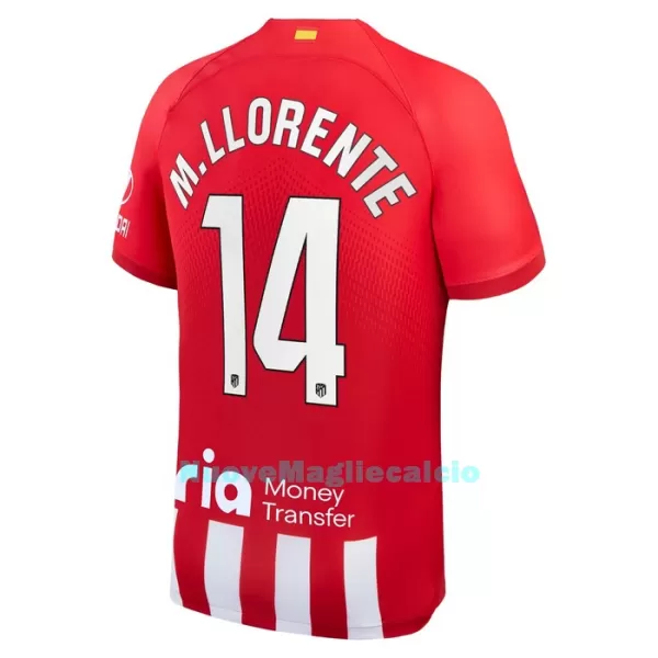 Maglia Atlético Madrid M. Llorente 14 Uomo Primo 2023/24