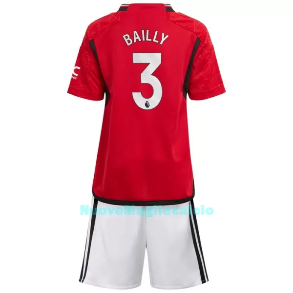 Completo calcio Manchester United Bailly 3 Bambino Primo 2023/24