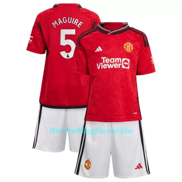 Completo calcio Manchester United Maguire 5 Bambino Primo 2023/24