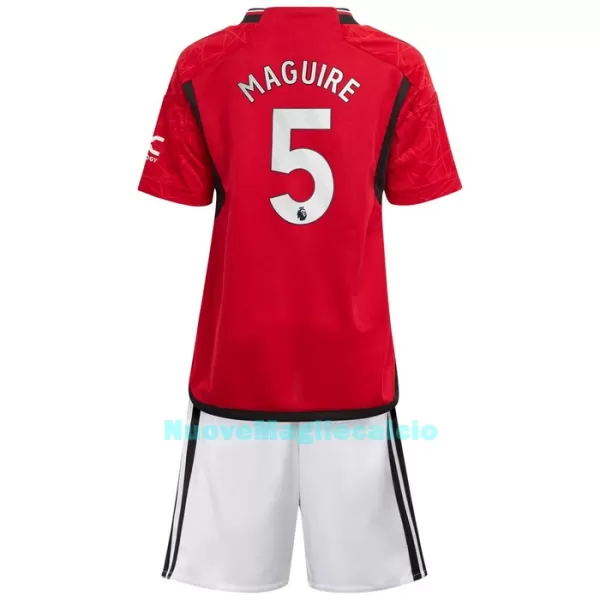 Completo calcio Manchester United Maguire 5 Bambino Primo 2023/24