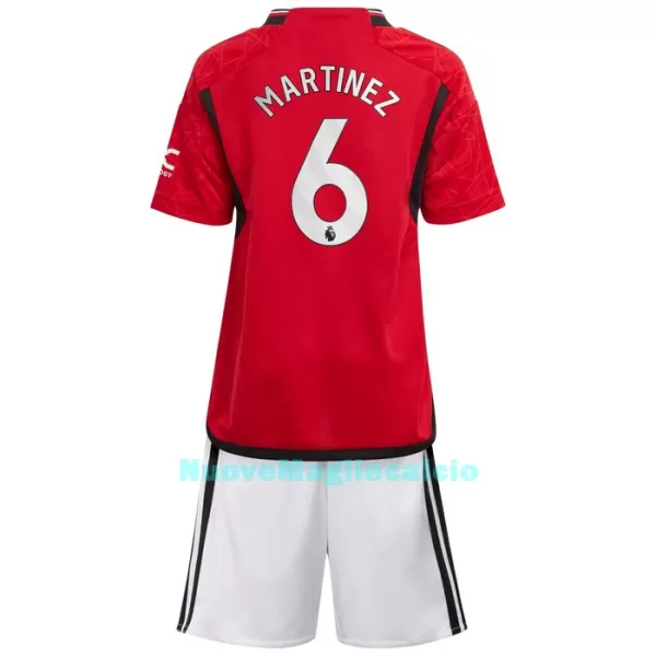 Completo calcio Manchester United Martinez 6 Bambino Primo 2023/24