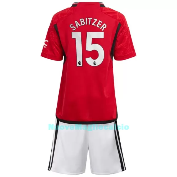 Completo calcio Manchester United Sabitzer 15 Bambino Primo 2023/24