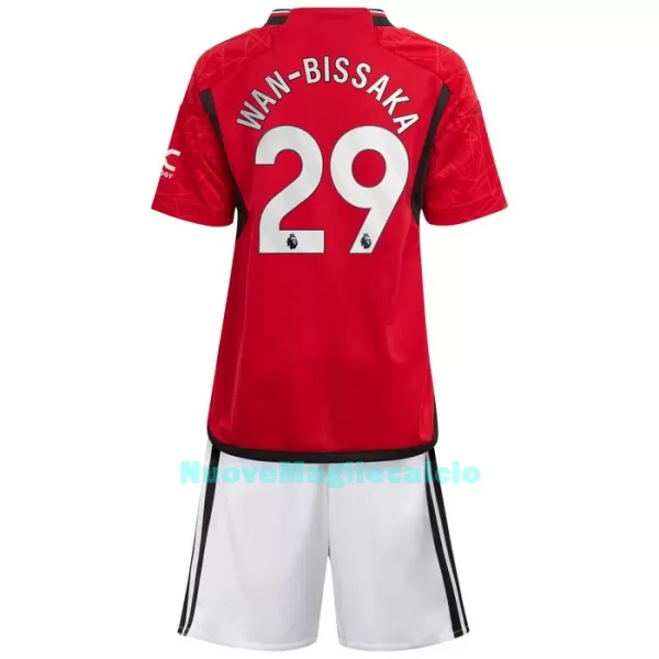 Completo calcio Manchester United Wan-Bissaka 29 Bambino Primo 2023/24