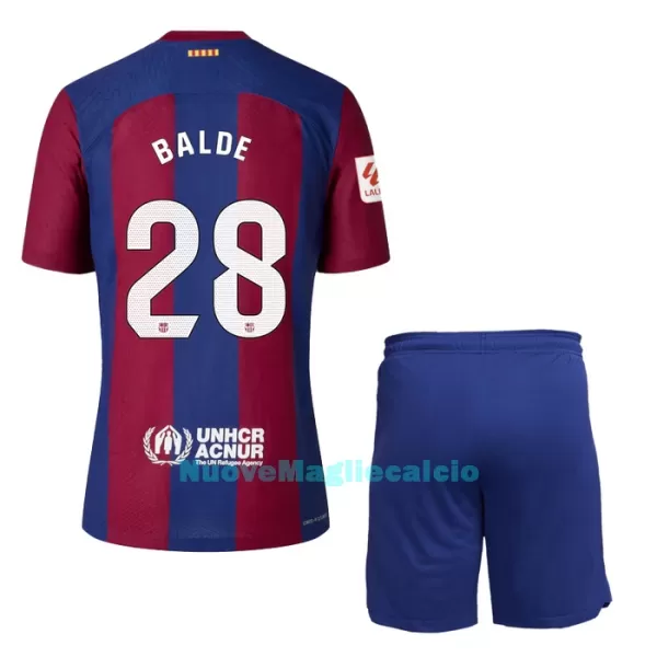 Completo calcio Barcellona Balde 28 Bambino Primo 2023/24