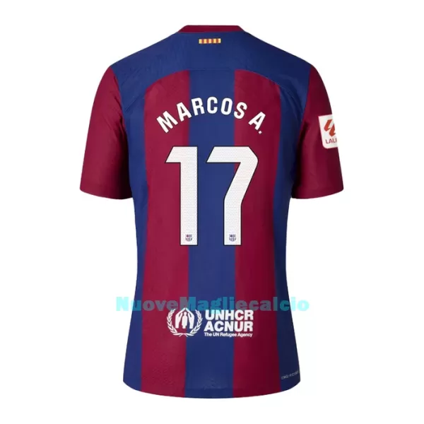 Completo calcio Barcellona Marcos A. 17 Bambino Primo 2023/24