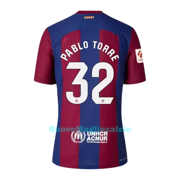 Completo calcio Barcellona Pablo Torre 32 Bambino Primo 2023/24