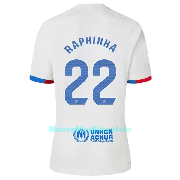 Maglia Barcellona Raphinha 22 Uomo Secondo 2023/24