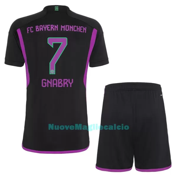 Completo calcio FC Bayern Monaco Gnabry 7 Bambino Secondo 2023/24