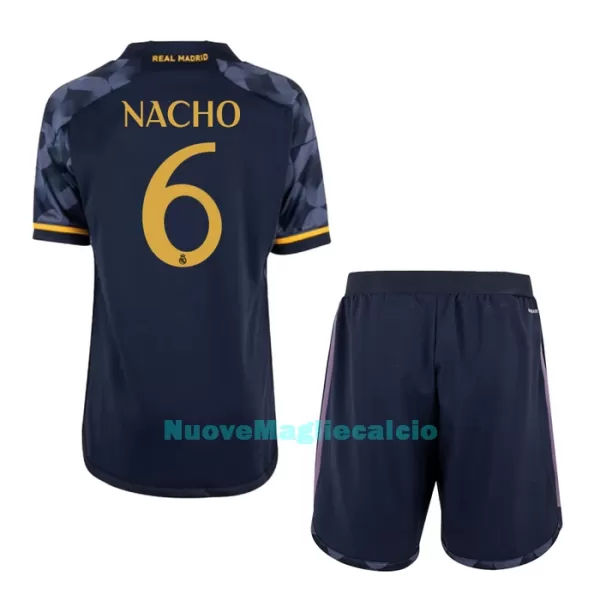 Completo calcio Real Madrid Nacho 6 Bambino Secondo 2023/24