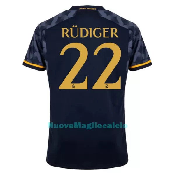 Maglia Real Madrid Rudiger 22 Uomo Secondo 2023/24