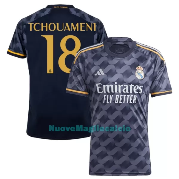 Maglia Real Madrid Tchouaméni 18 Uomo Secondo 2023/24