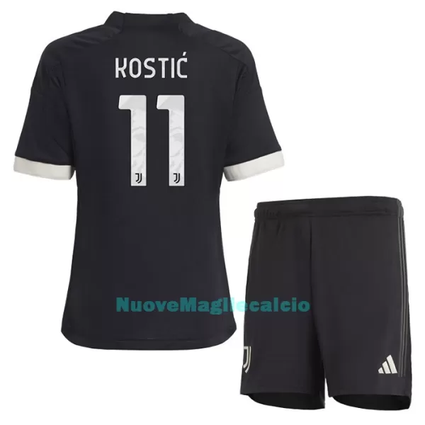 Completo calcio Juventus Kostic 11 Bambino 3rd 2023/24