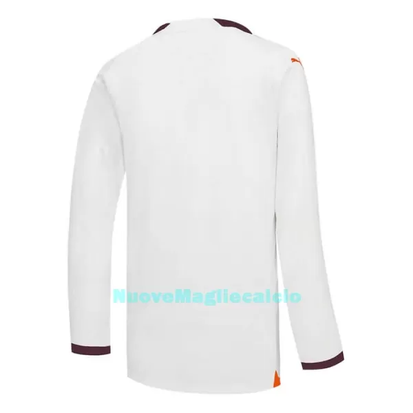 Maglia Manchester City Uomo Secondo 2023/24 Maniche Lunghe