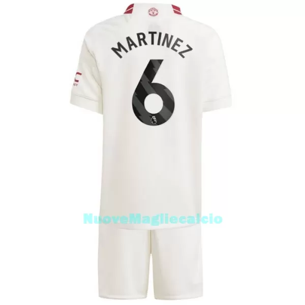 Completo calcio Manchester United Martinez 6 Bambino 3rd 2023/24