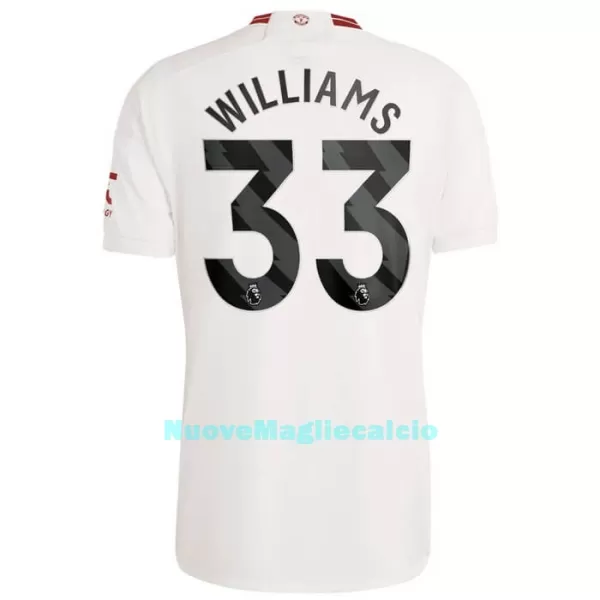 Maglia Manchester United Williams 33 Uomo 3rd 2023/24