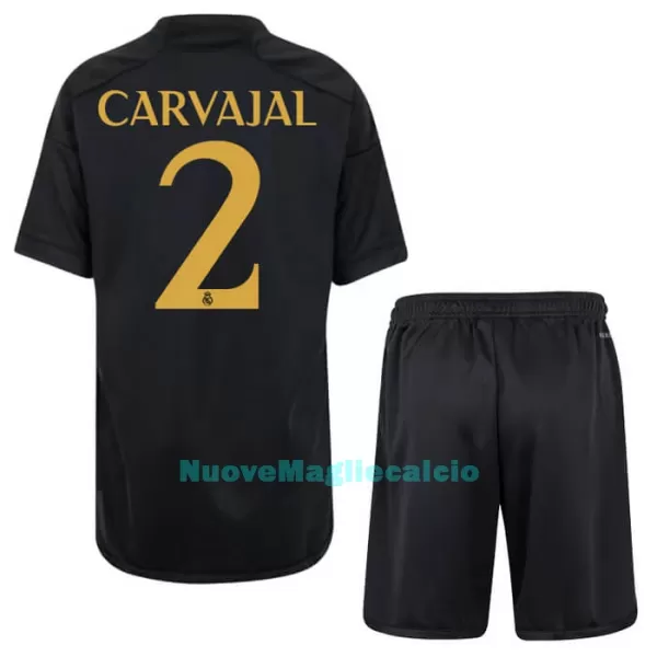 Completo calcio Real Madrid Carvajal 2 Bambino 3rd 2023/24