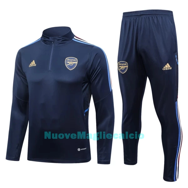 Arsenal Tute Felpe da Allenamento Uomo 1/4-Zip 2023/24 Blu