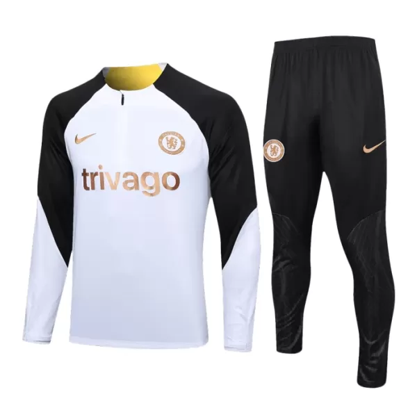 Chelsea Felpe da Allenamento Uomo 1/4-Zip 2023/24 Bianca