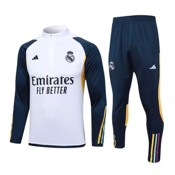 Real Madrid Felpe da Allenamento Uomo 1/4-Zip 2023/24 Bianca