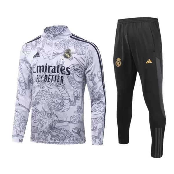 Real Madrid Felpe da Allenamento Uomo 1/4-Zip 2023/24 Drago Grigio