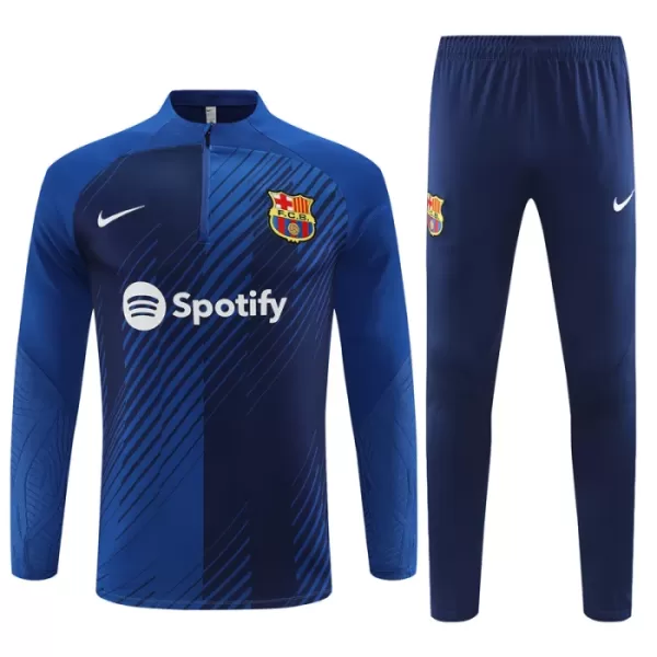 Barcellona Felpe da Allenamento Uomo 1/4-Zip 2023/24 Blu