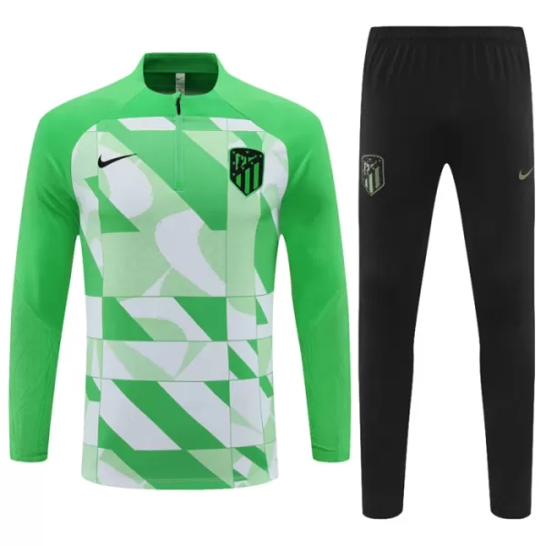 Atlético Madrid Felpe da Allenamento Bambino 1/4-Zip 2023/24 Verde