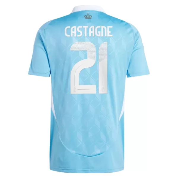 Maglia Belgio Castagne 21 Uomo Secondo Euro 2024