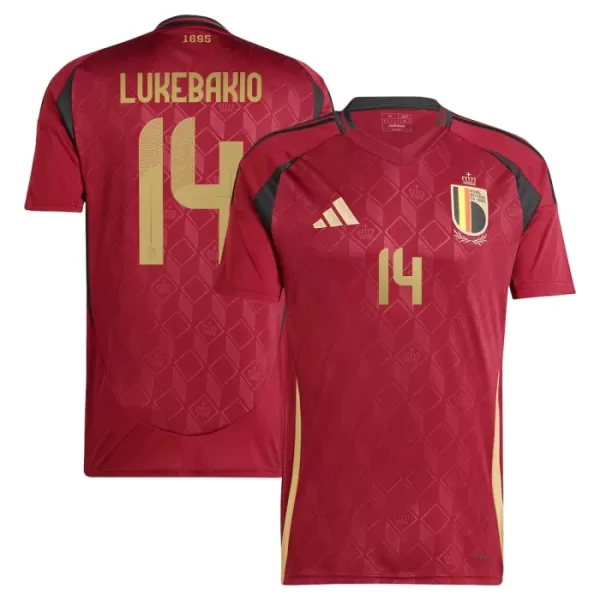 Maglia Belgio Lukebakio 14 Uomo Primo Euro 2024