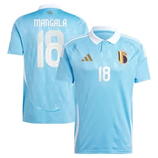 Maglia Belgio Mangala 18 Uomo Secondo Euro 2024