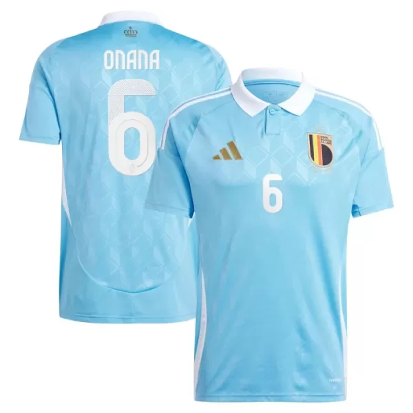 Maglia Belgio Onana 6 Uomo Secondo Euro 2024