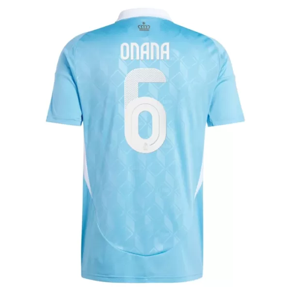 Maglia Belgio Onana 6 Uomo Secondo Euro 2024