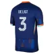 Maglia Paesi Bassi De Ligt 3 Uomo Secondo Euro 2024