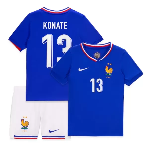 Completo calcio Francia Konate 13 Bambino Primo Euro 2024