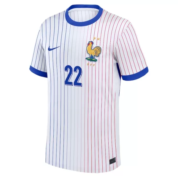 Maglia Francia T. Hernandez 22 Uomo Secondo Euro 2024