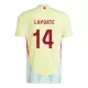 Maglia Spagna Aymeric Laporte 14 Uomo Secondo Euro 2024