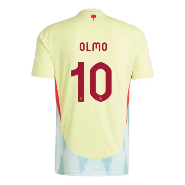 Maglia Spagna Dani Olmo 10 Uomo Secondo Euro 2024