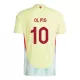 Maglia Spagna Dani Olmo 10 Uomo Secondo Euro 2024