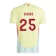 Maglia Spagna Dani Vivian 25 Uomo Secondo Euro 2024